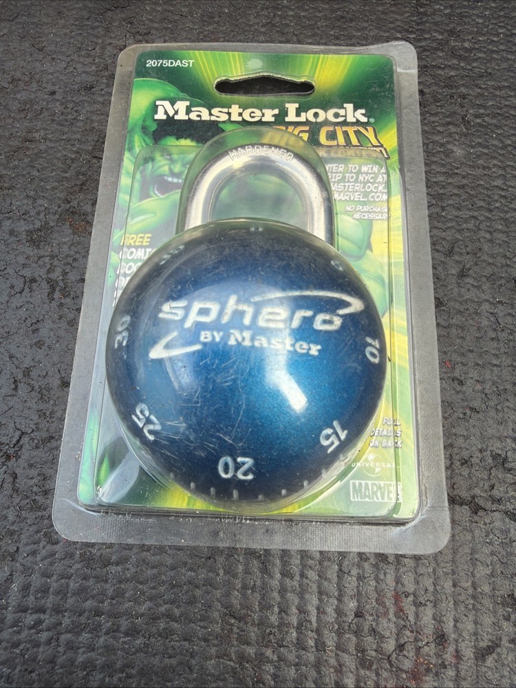 Master Lock Sphero Master Smooth Spin Combination Lock Padlock 2075DAST Blue
