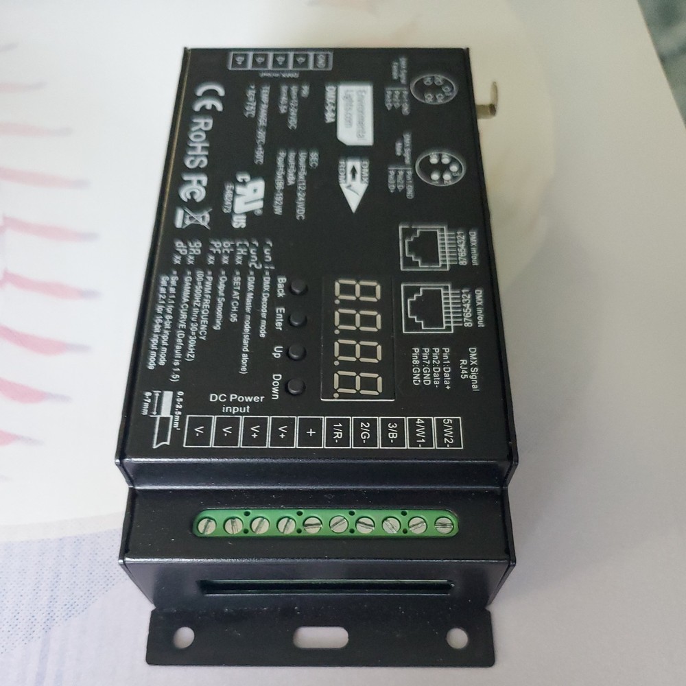 StudioPro 5 Channel DMX Digital Decoder - 8A per Channel