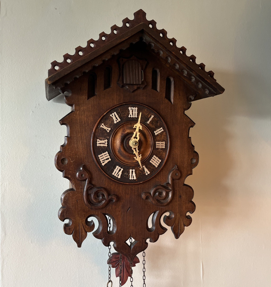 Antique Black Forest Cuckoo Clock Vintage TLC