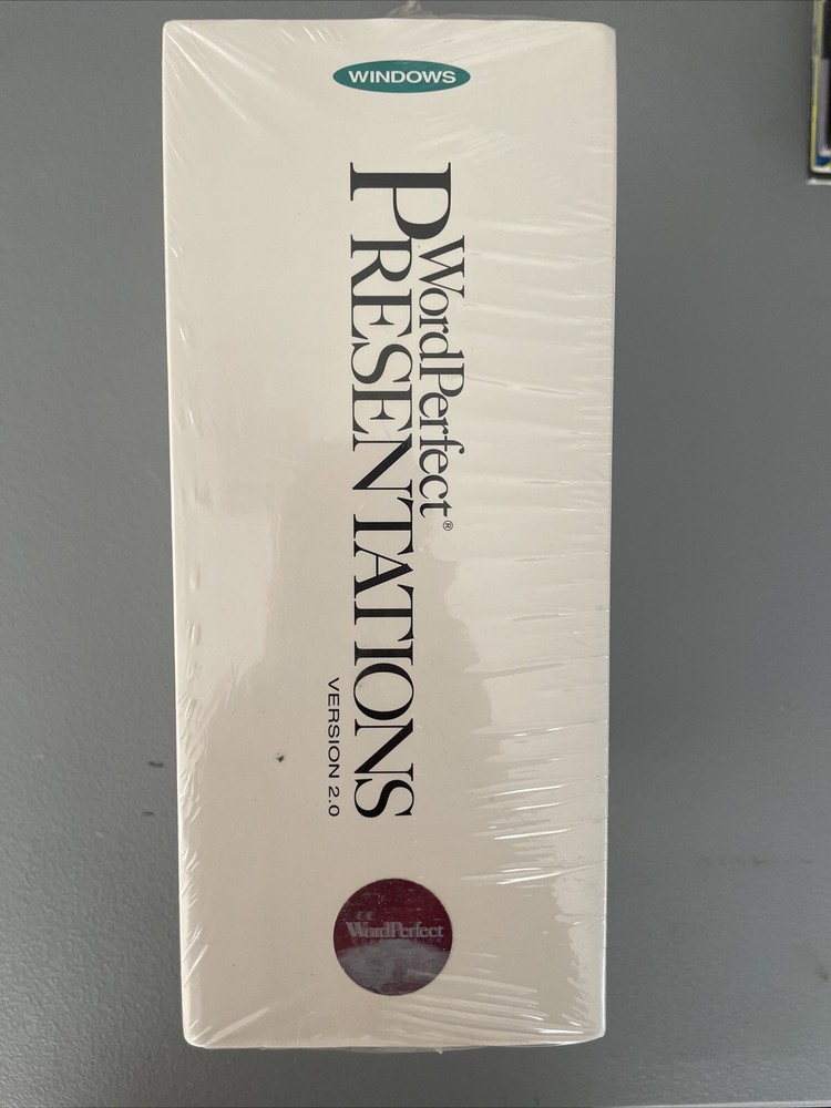 Vintage Word Perfect Presentations for Windows Version 2.0 NEW SEALED