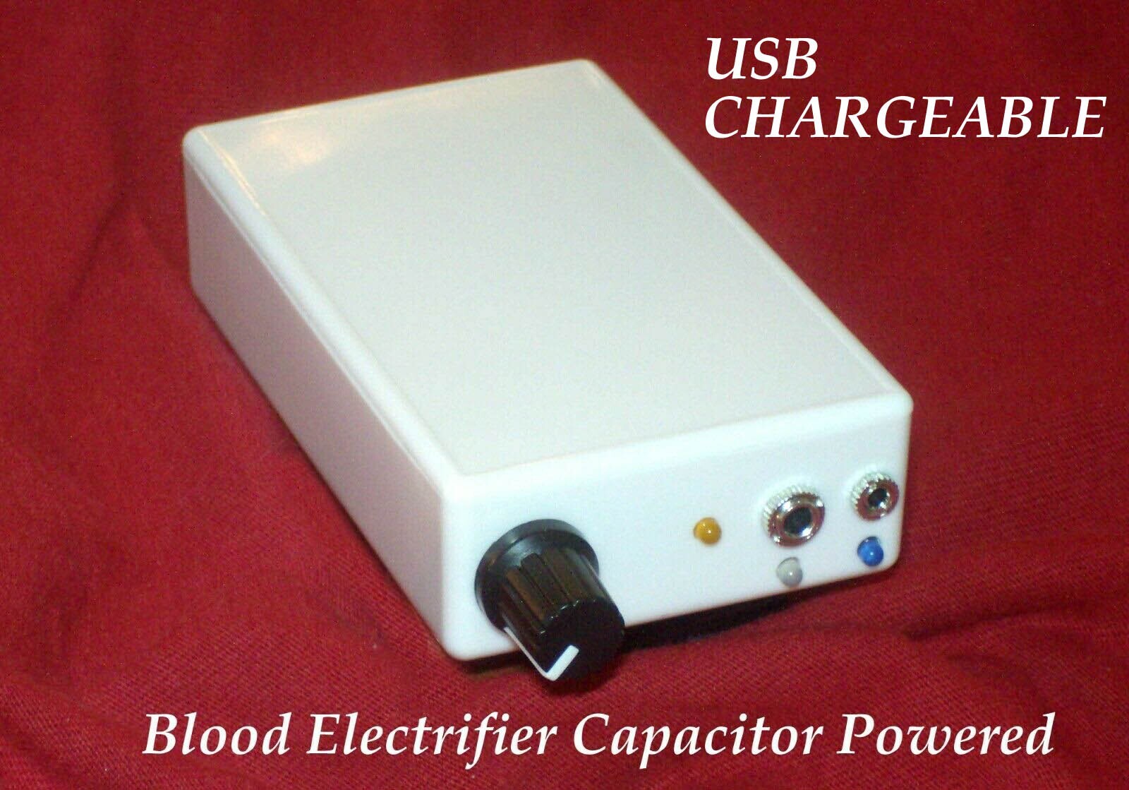 BOB BECK BLOOD ELECTRIFIER WITH COLLOIDAL SILVER GENERATOR CAPACITOR POWERED