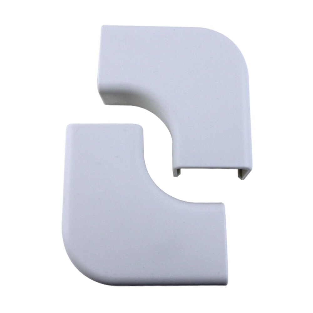 Construct Pro RIGHT ANGLE Raceway Adapters (5-Pack, 1.38”, White)