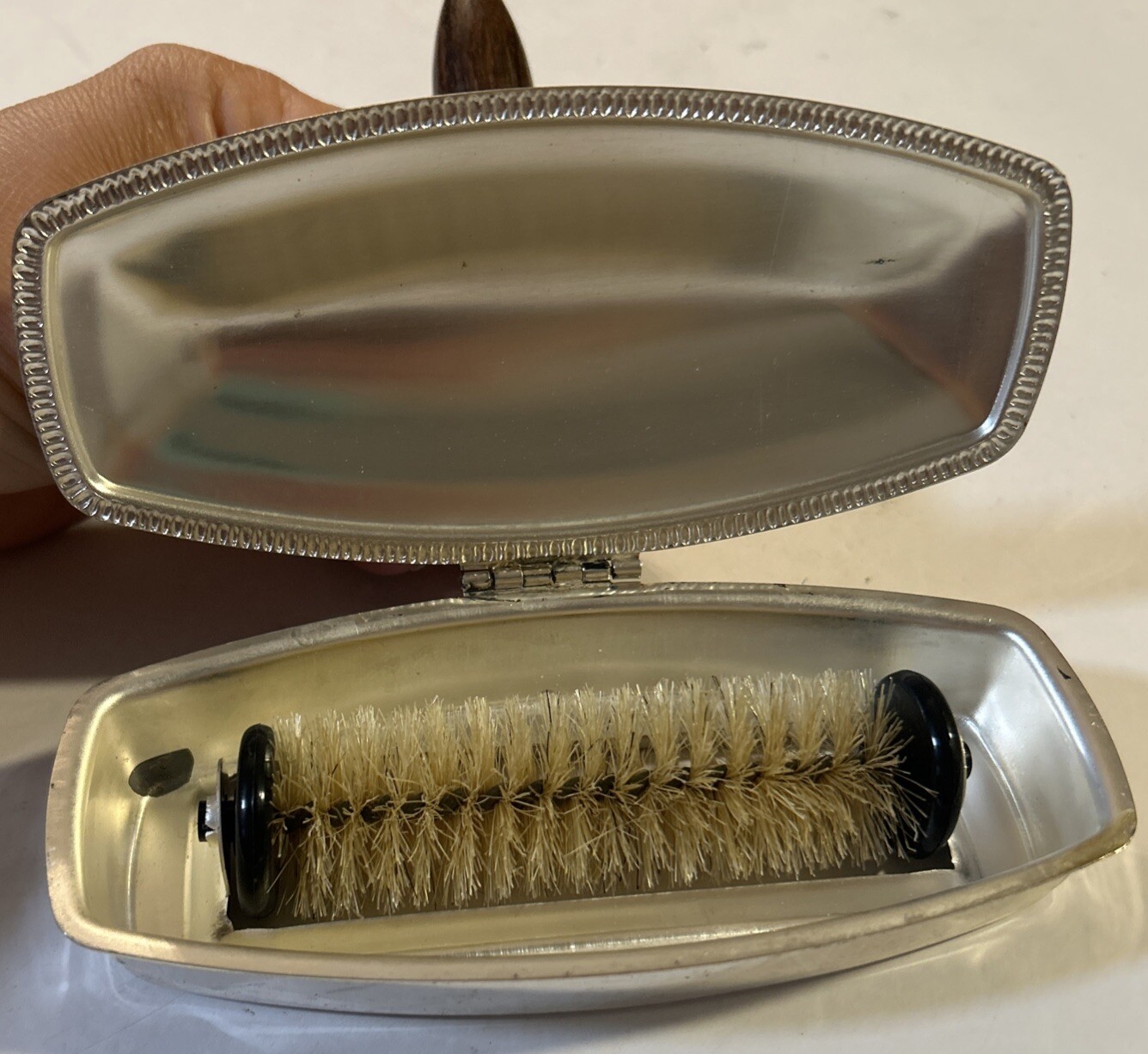 Raimond Vintage Silverplated Crumb Catcher Silent Butler Made In Italy