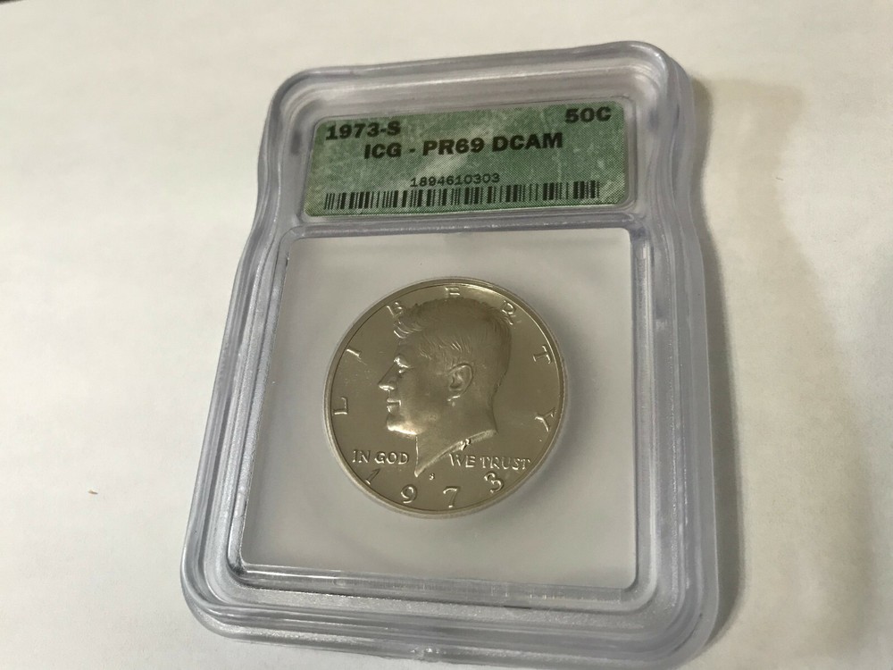 1973S ICG proof half dollar - Graded Proof 69 DCAM