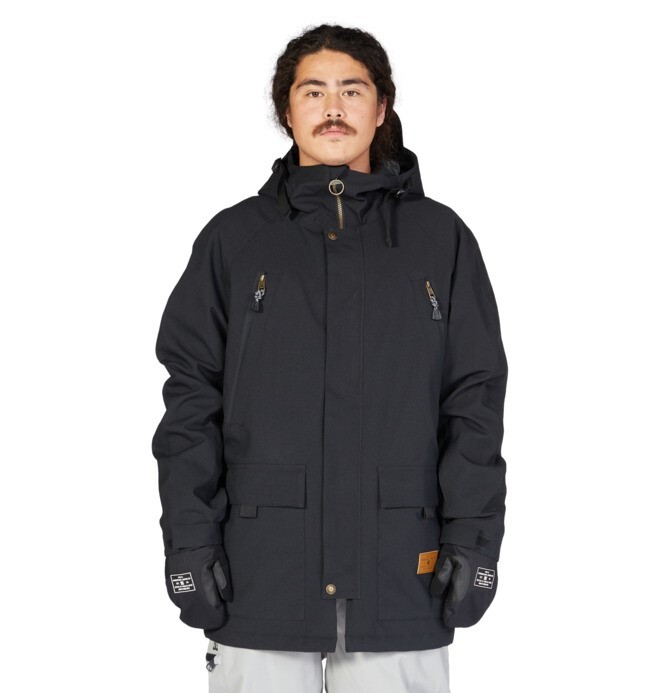 DC Stealth Parka Snowboard Jacket Men's Medium Black