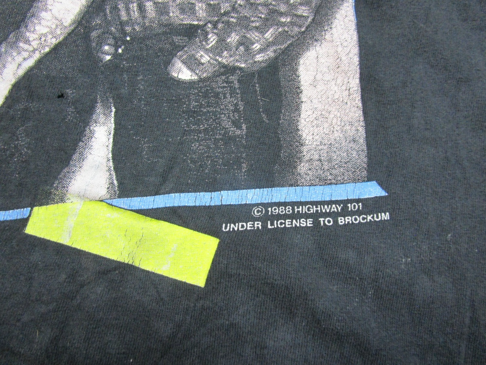 Vintage 1980s Highway 101 Band T Shirt Size (XL) Brockum Distressed Worn 1988