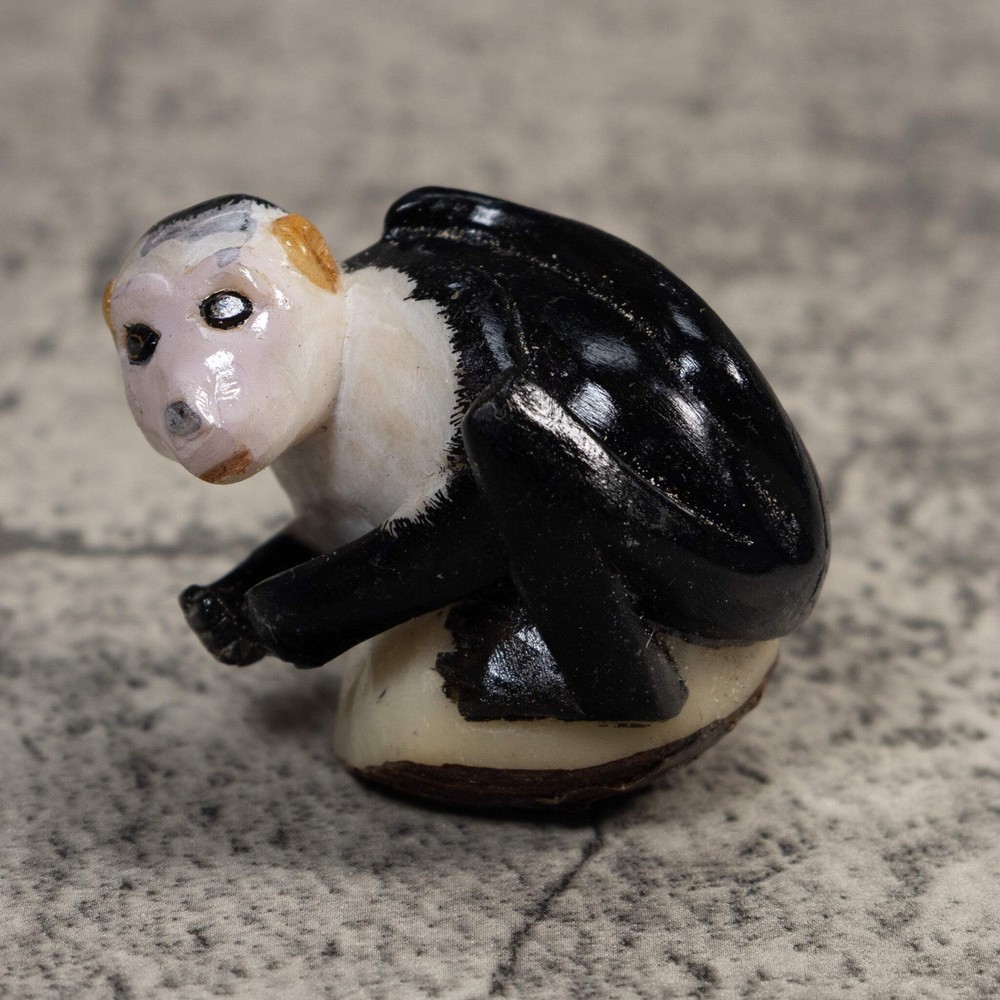 White Face Monkey Tagua Carving
