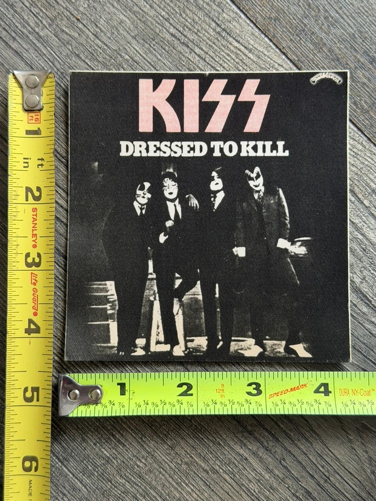 KISS Pass Satin Dressed To Kill Tour Concert Unused Vintage Kiss Aucoin