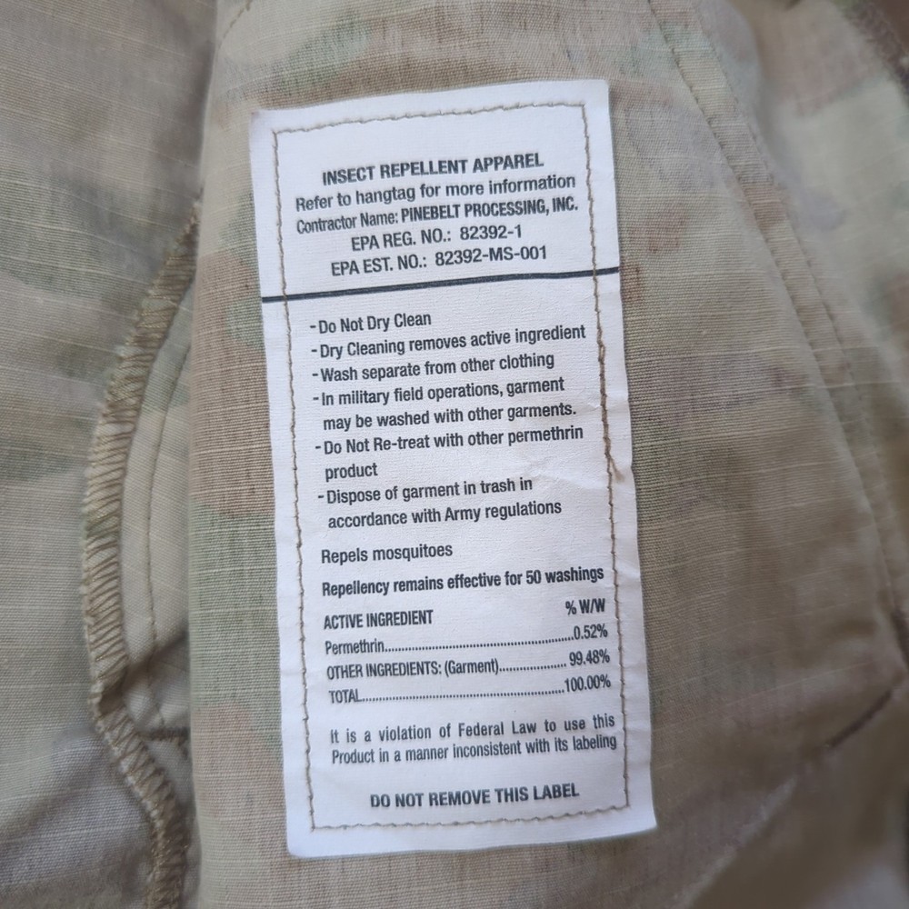 U.S. Army Combat Uniform Recruiter Instructor Camo Coat Jacket Size Medium Long