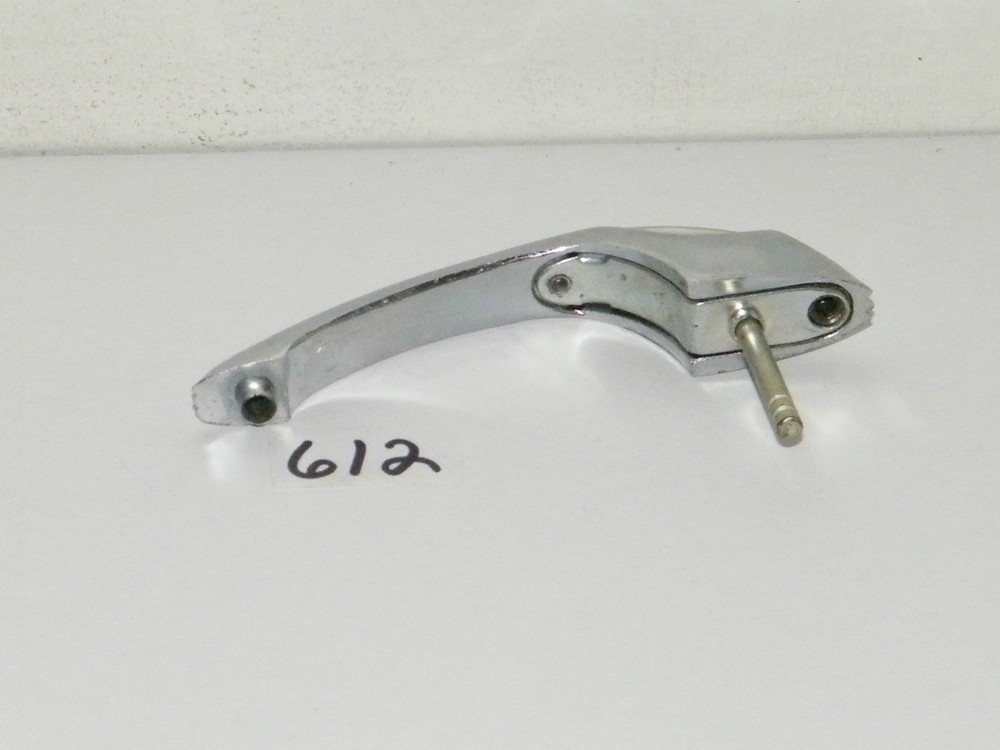 Retro Black Striped Chrome Cabinet Handle & Catch Pull