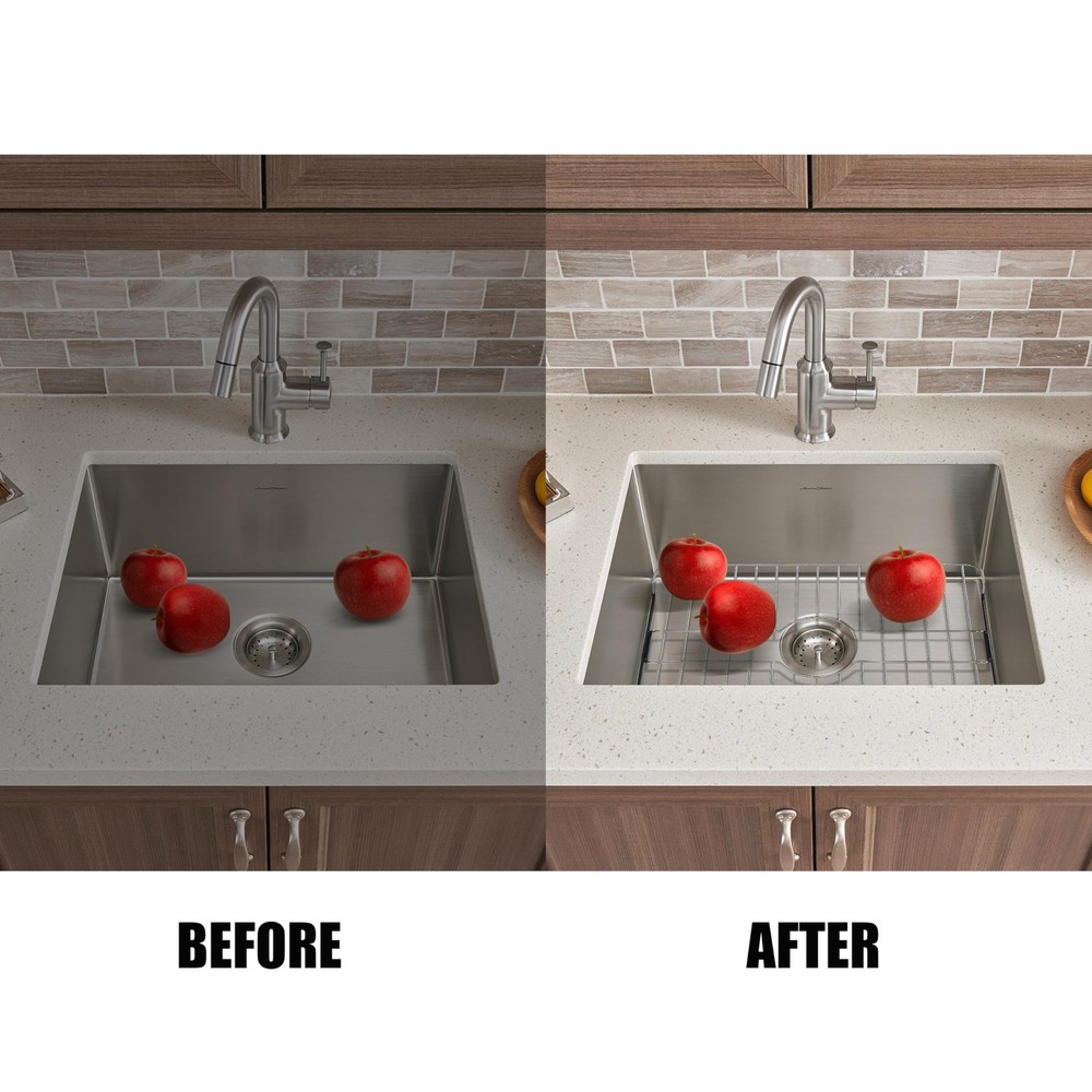 304 Stainless Steel Sink Protector Rack – Rust-Resistant Grid for Kitchen Sin...