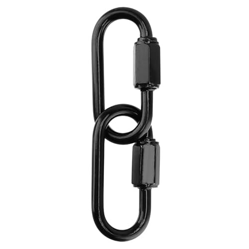 30 PCS Black Quick Chain Link, M4 Quick Link Chain Connector D Shape Chain