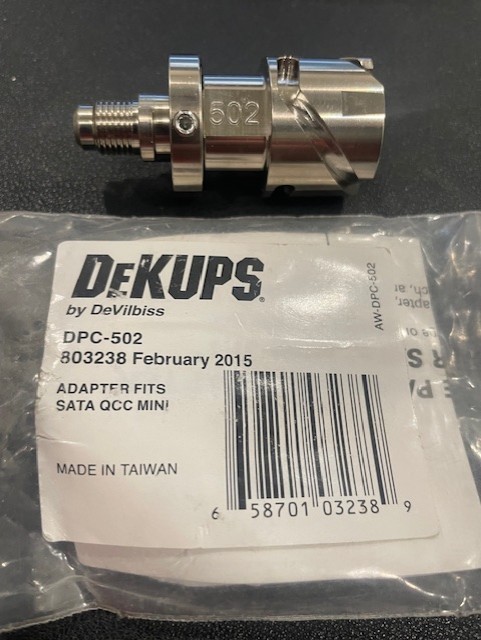 DeVilbiss DeKups DPC-502 803238 Sata QCC Mini Gun Adapter