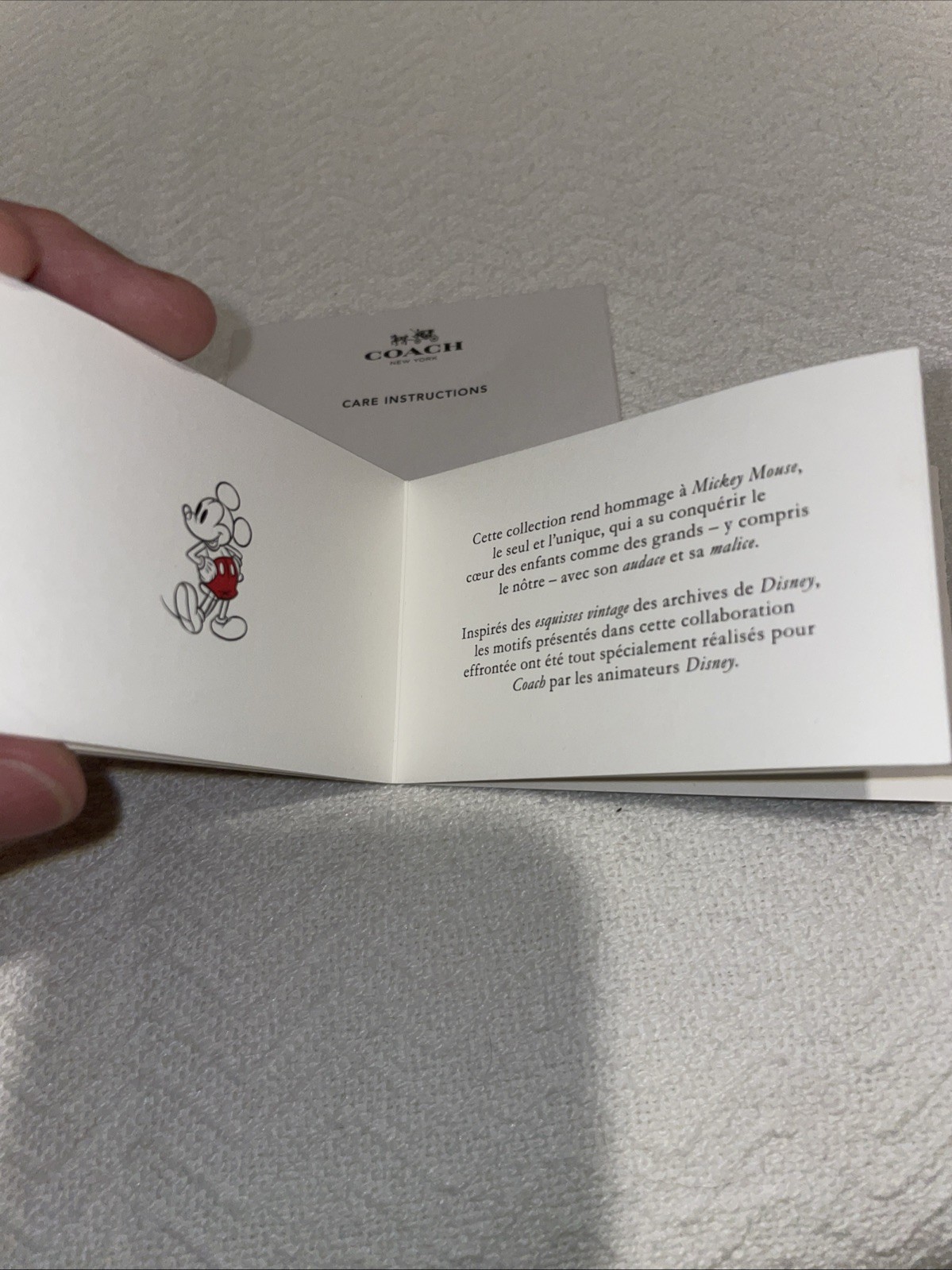 New Authentic Coach/Disney Red Leather Mickey Mouse Makeup Pouch