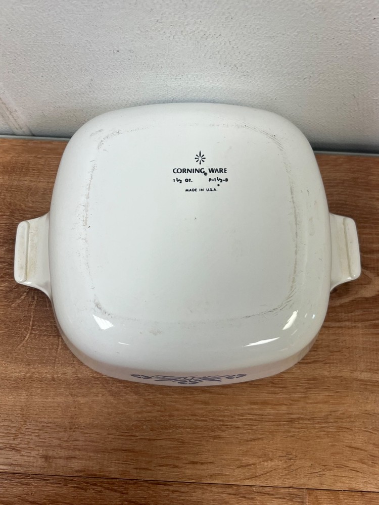 Vintage Corning Ware Blue Cornflower 1.5 Quart Baking Dish Lid