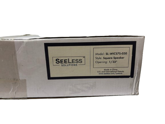 Seeless SL-WICS7S-030, Wisdom ICS7a Speaker Square Mount Flush In-Wall Mount