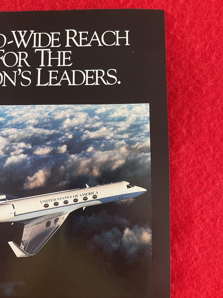 Vintage 1997 Gulfstream C-37 Print Ad