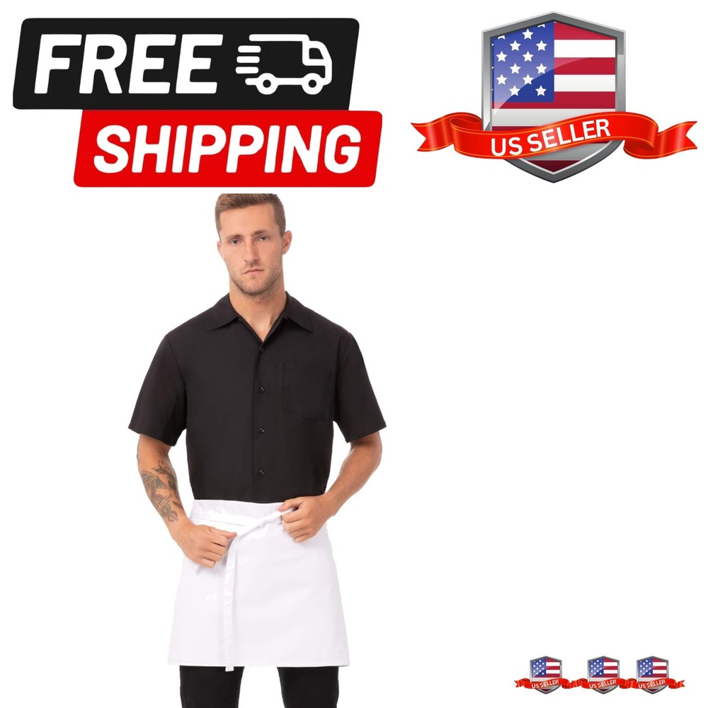 Unisex Four-Way Apron, White, One Size