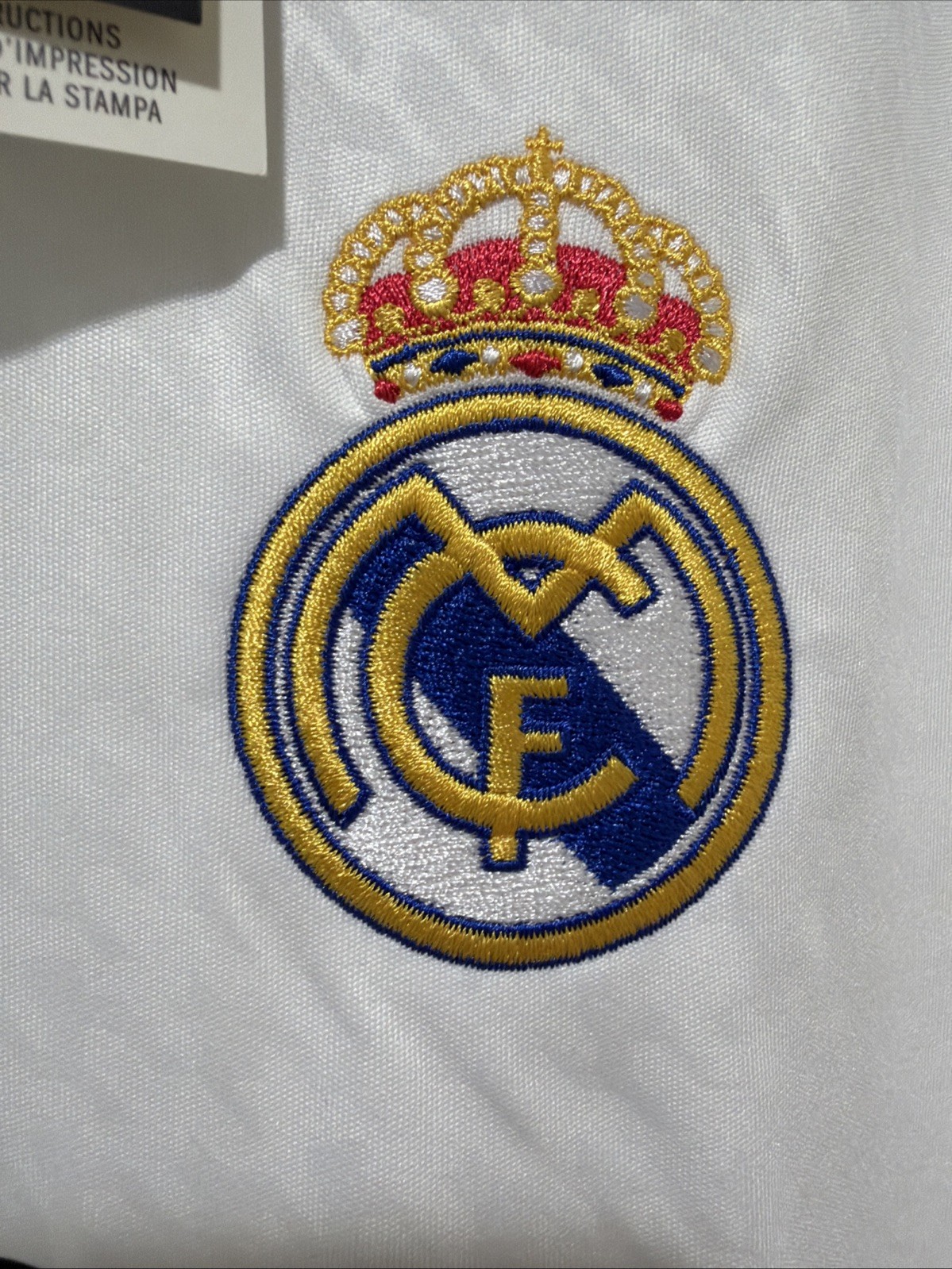 Mbappe #9 Mens 2XL Adidas Real Madrid UCL Home Fan Jersey