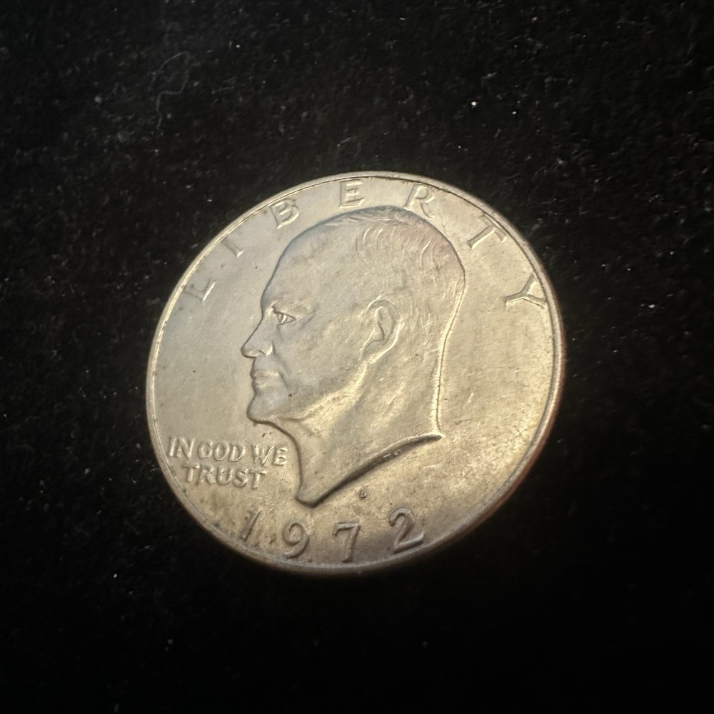 1972 D EISENHOWER $1 DOLLAR CLAD US COIN CIRCULATED