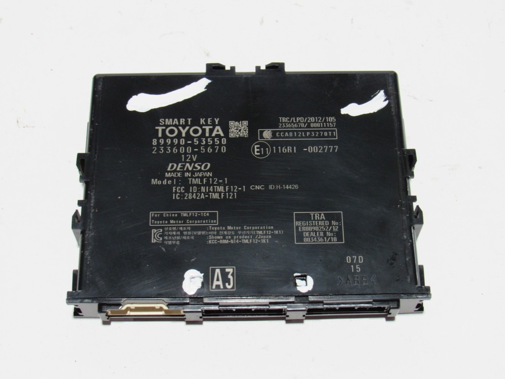 Lexus IS300 2020 Smart Key Control Module Unit 14-21 *#4