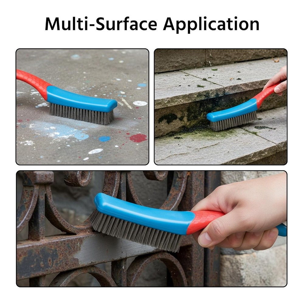 Multipurpose Stainless Steel Wire Brush - Your Essential Rust and Paint Remover
