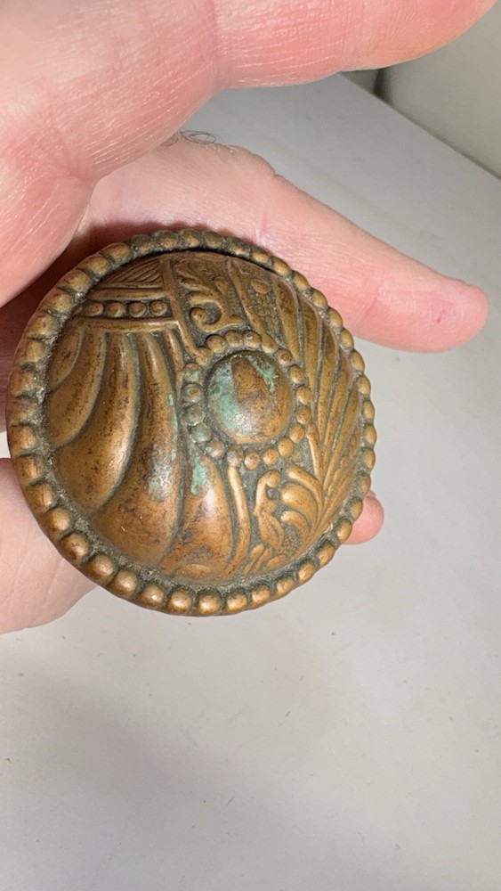 One antique door knob Roanoke Pattern A