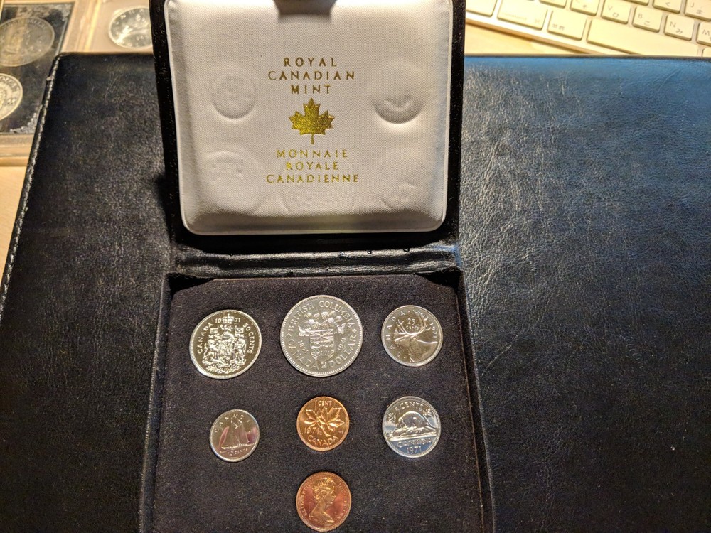 1974 Canada Uncirculated Set Double Penny Coins