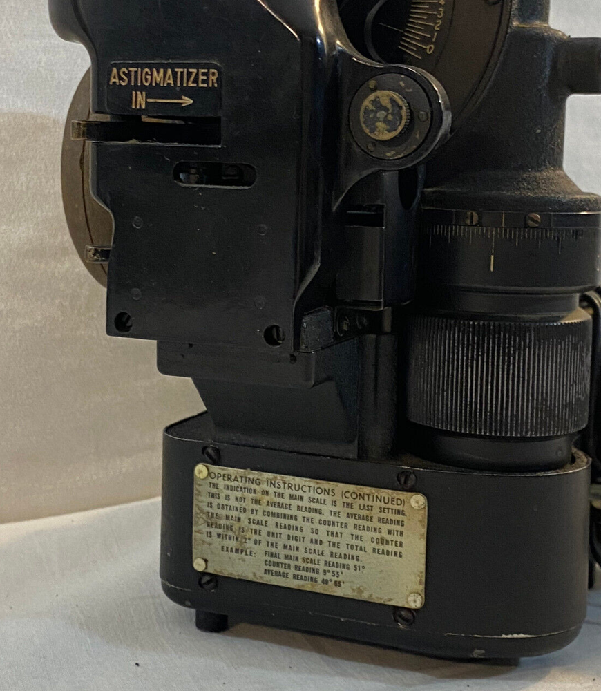 Bendix Aircraft Sextant Mark V U.S. Navy 3014-2-A Serial #2028 + Case UNTESTED