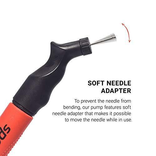 SPORTBIT Ball Pump with 5 needles - Push & Pull Inflating System - Great for All