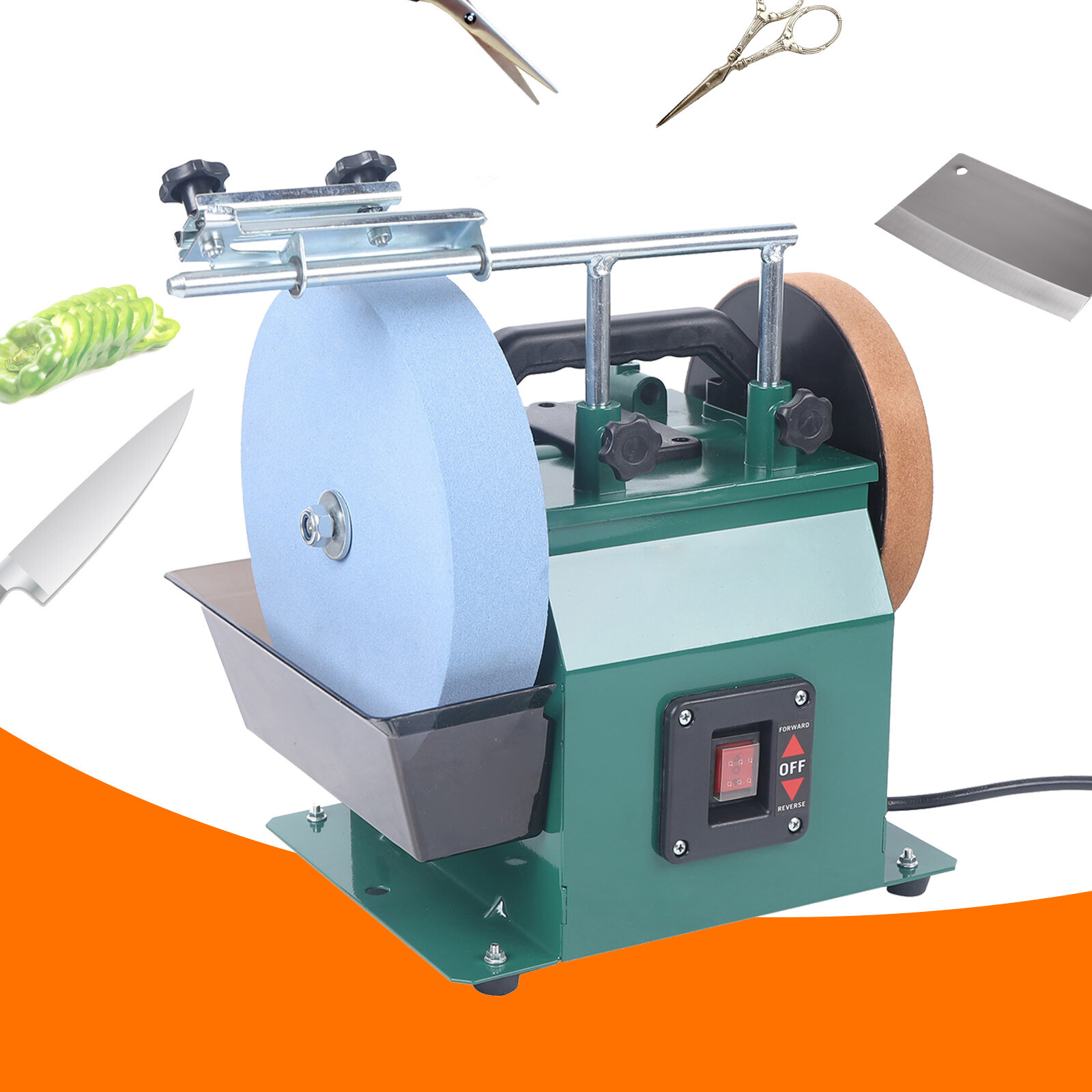 Electric 240w Sharpener Water-cooled Grinder Machine Planer Knife Blade 1425 Rpm