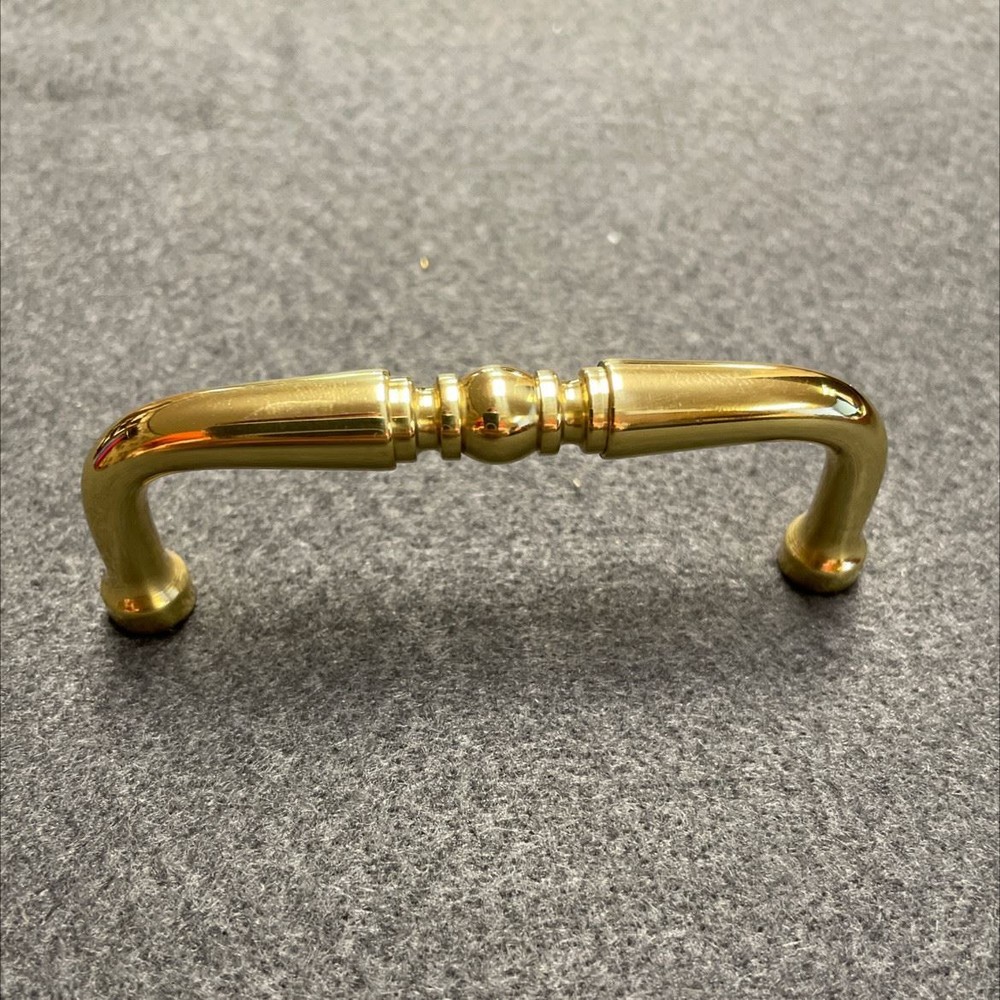 3" Ornate Pull Polished Solid Brass
