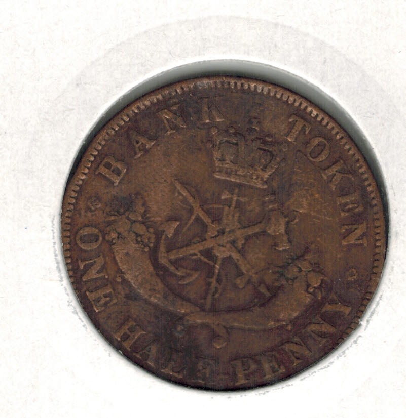 1850 Upper Canada Half Penny