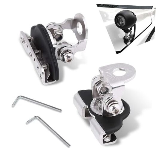 2 PCS Light Bar Mounting Brackets, LED Work Light Mount Clamp Holder,
