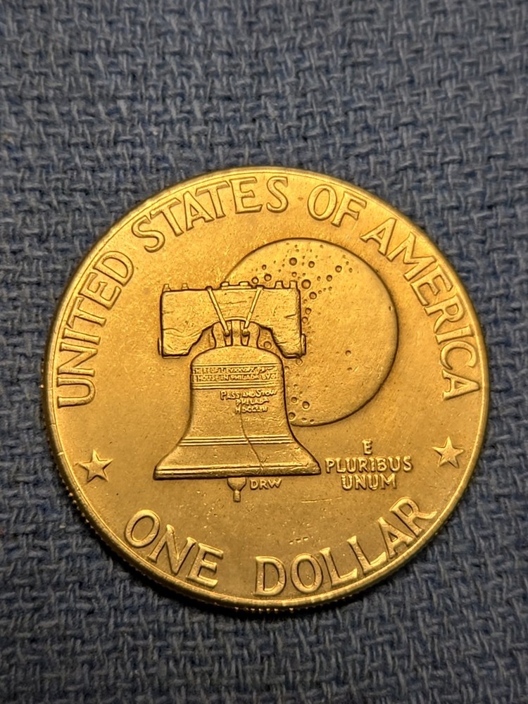 Two Bicentennial Eisenhower $1. D, No Mint Mark.