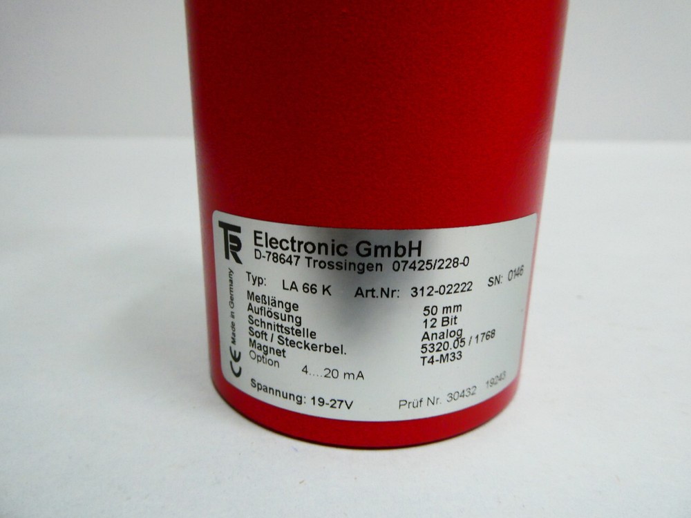 Tr Electronic LA66K 312-02222 Linear Encoder 19-27v 50mm