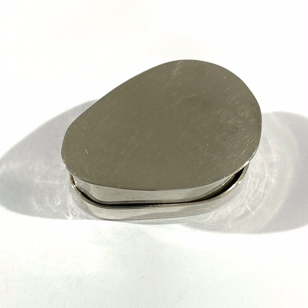 Vintage Solid Silver Egyptian Pill Box , Snuff Box, Hallmarked