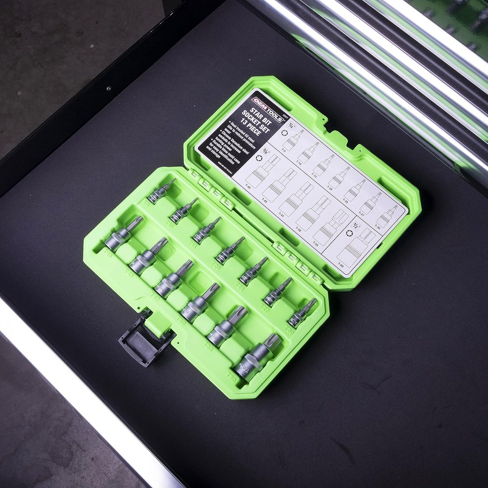 OEMTOOLS 22977 Torx Bit Set 13 Piece, Socket for One Size, Multi