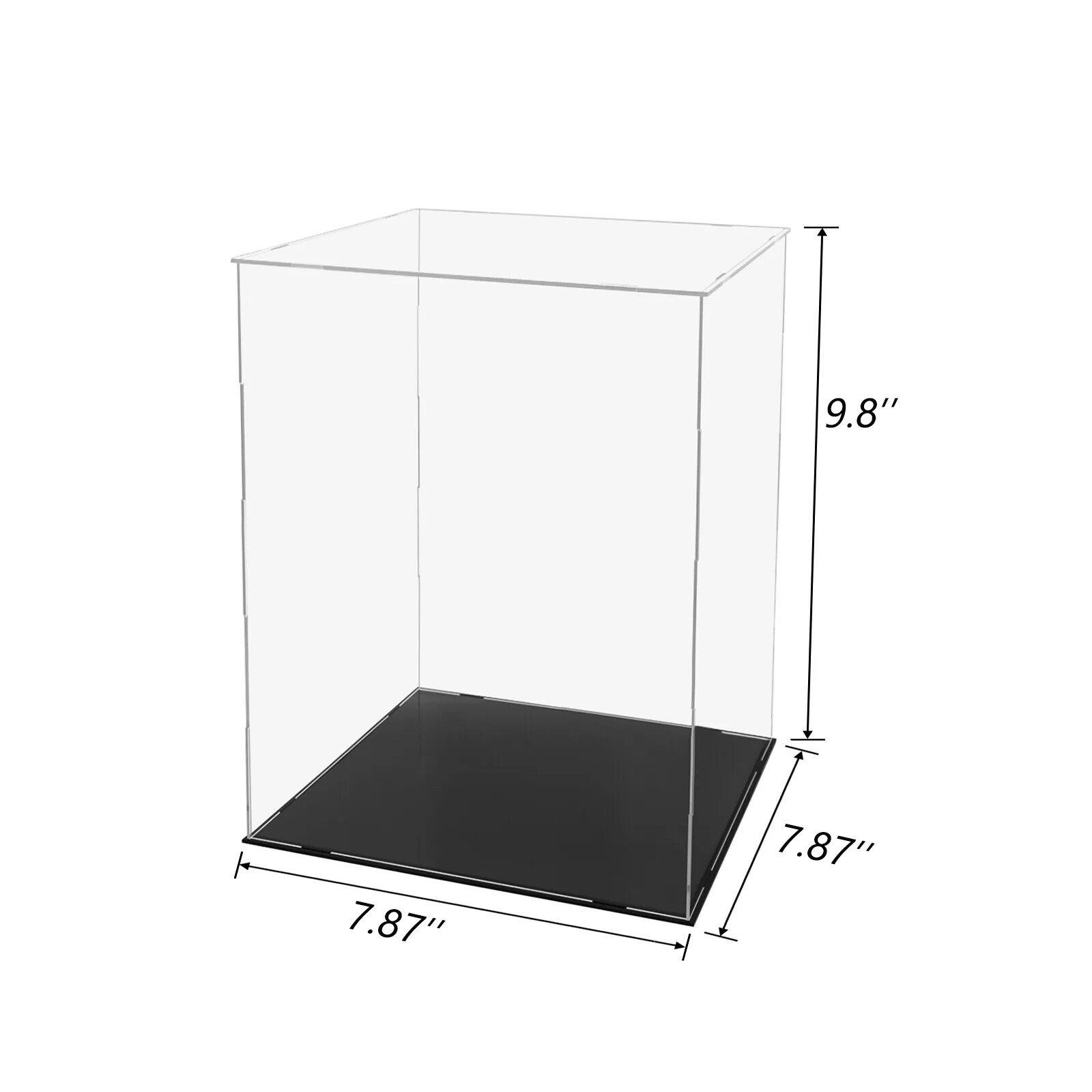 Acrylic Display Case Dustproof Box Action Figures for Collectibles Diecast DIY