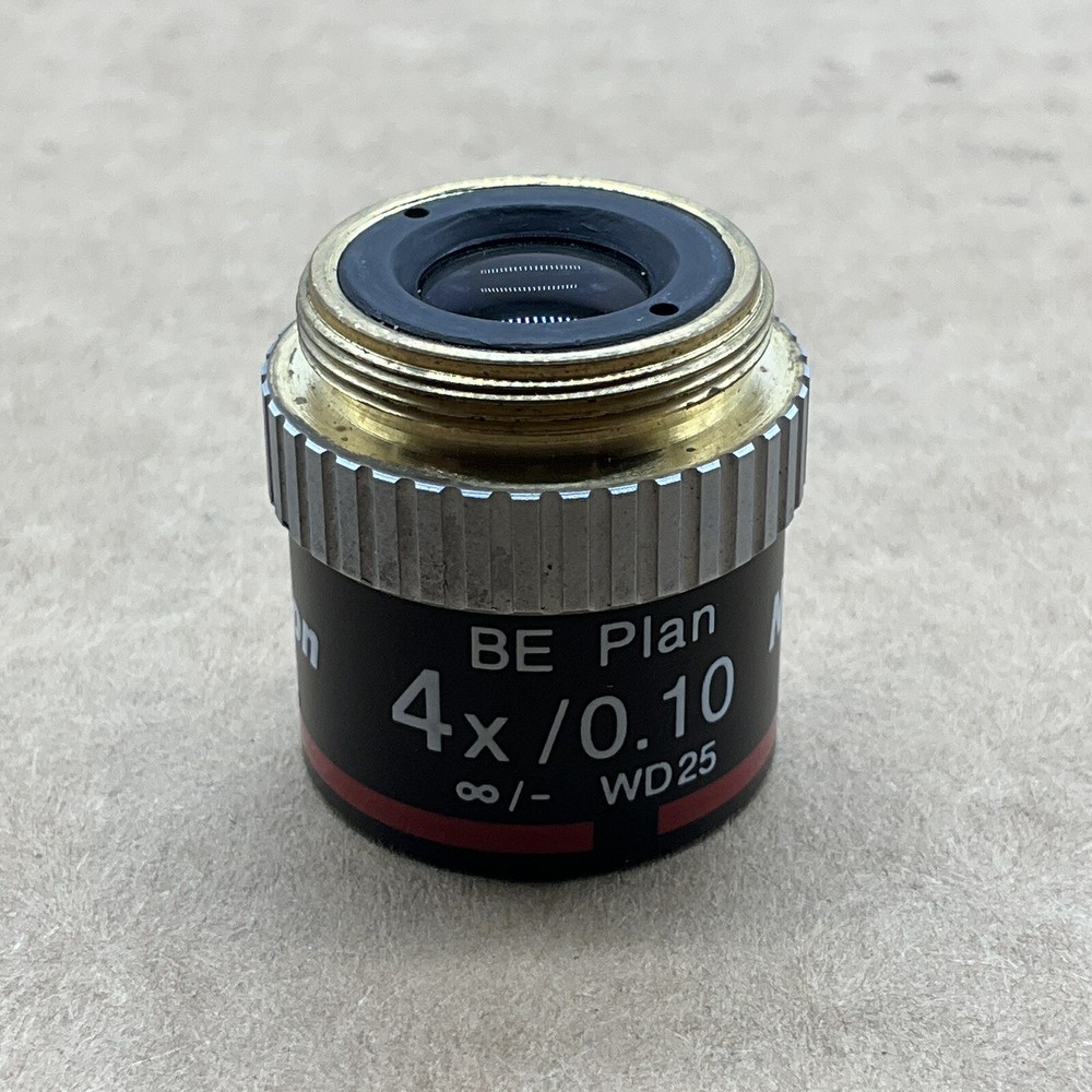 Nikon BE Plan 4x/0.10 ∞/- WD 25 Microscope Objective