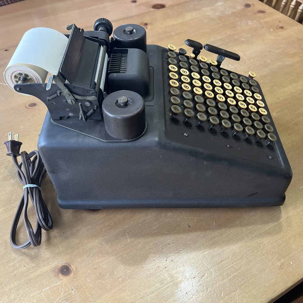 Vintage Burroughs Electric Adding Machine See Description