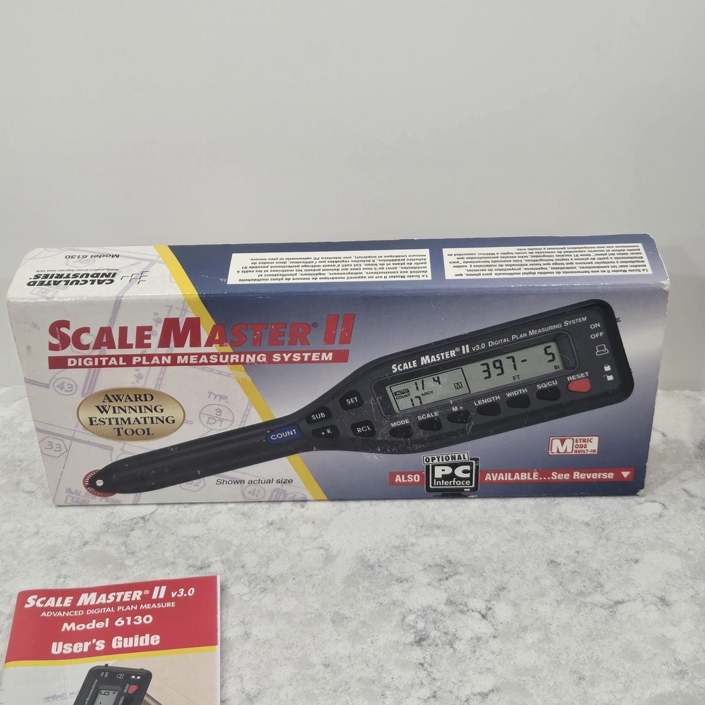 Scale Master II v3.0 6130 Digital Plan Measuring System w/ Case Needs Batteries