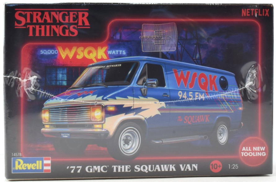 Revell '77 GMC "The Squawk Van" - Stranger Things 1/25 Scale Plastic Model 14578