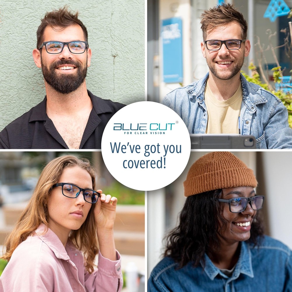 Blue Light Blocking Glasses – Anti-Fatigue Computer Glasses Prevent Headaches...