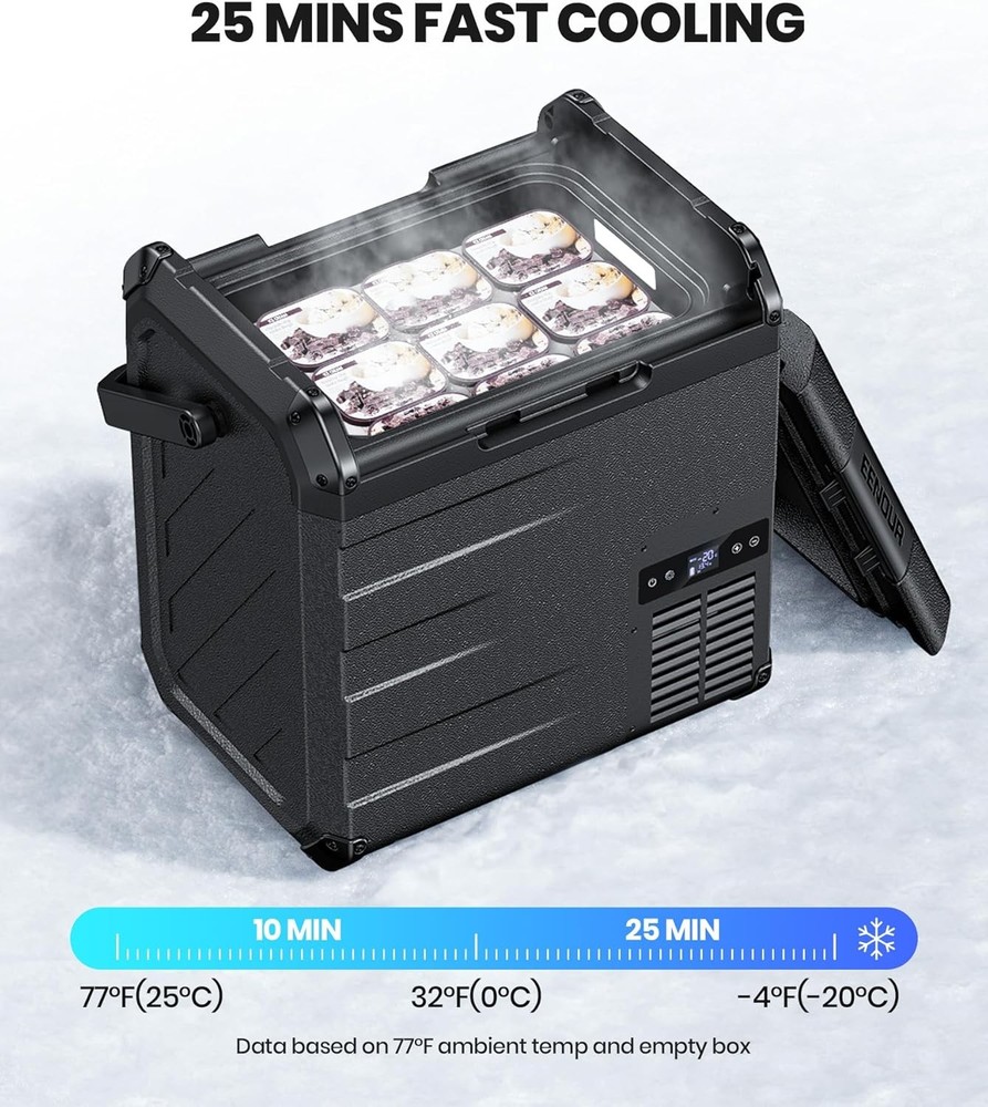12V Compressor Freezer 70L Silver