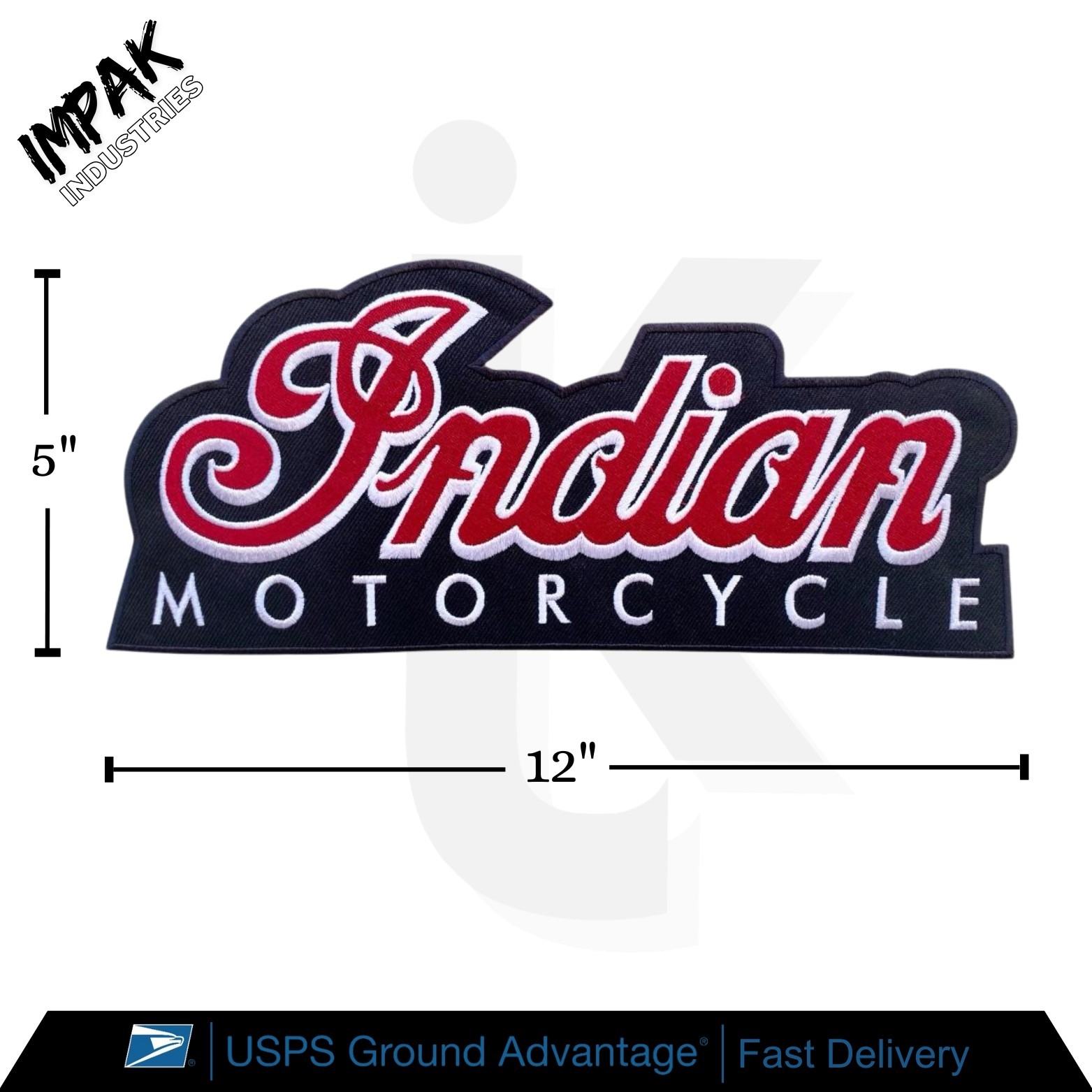 Indian Motorcycle Vintage Embroidered Iron On Patch Jacket Embroidery Patch