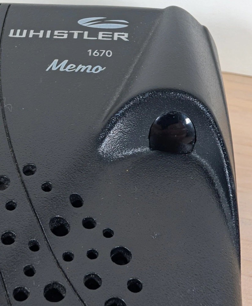 Whistler 1670 Memo Radar Detector Function Radar Only Untested