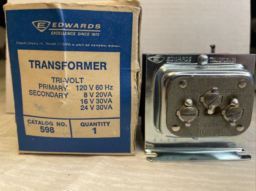 Vintage edwards transformer tri volt