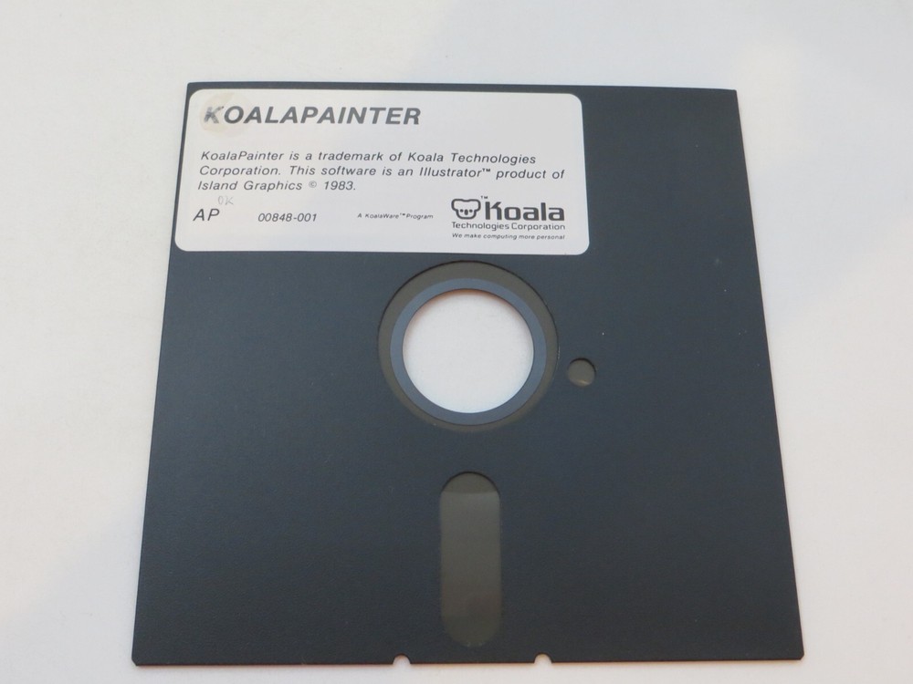 5.25" Floppy Disk KoalaWare KOALAPAINTER 1983 vintage computer program disc