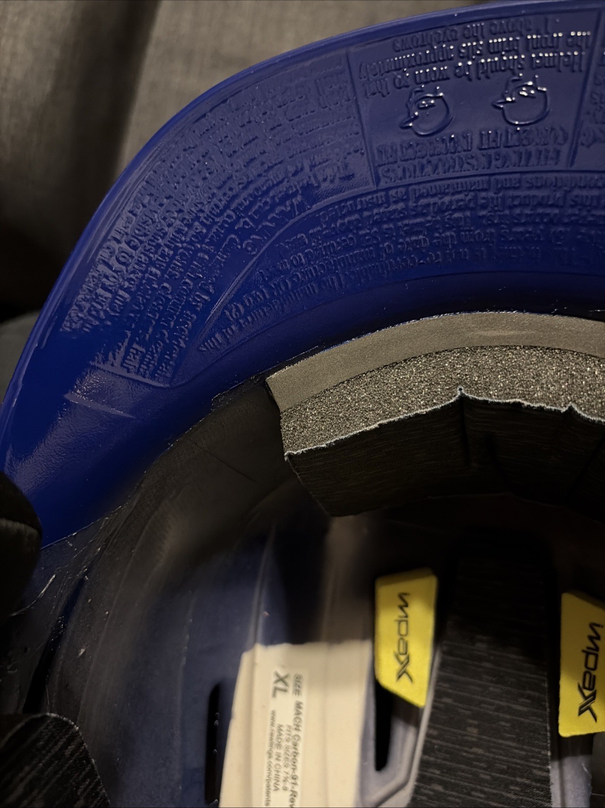 Rare Chicago Cubs New Batting Helmet XL LG Mach Carbon Impax 2022-23